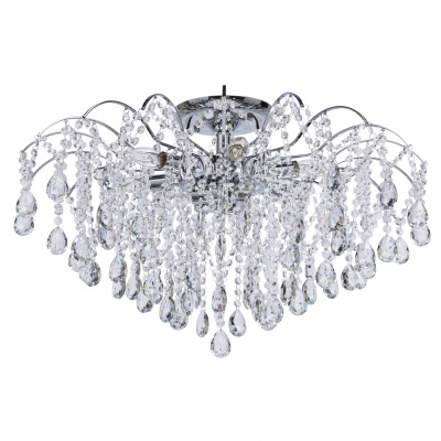 Duża, kryształowa lampa sufitowa 9-żarówek MW-LIGHT Crystal 464018609