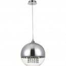 Duża kula z kryształkami - lampa wisząca pojedyncza Fermi Maytoni Modern P140-PL-170-1-N