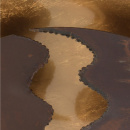 Duża lampa industrialna, złoto-rdzawa RegenBogen Industrial 452013401