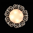 Duża lampa sufitowa 55 cm, białe szkło, perłowa podstawa Lantana Maytoni Classic H300-04-G