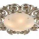 Duża lampa sufitowa 55 cm, białe szkło, perłowa podstawa Lantana Maytoni Classic H300-04-G