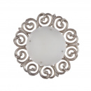 Duża lampa sufitowa 55 cm, białe szkło, perłowa podstawa Lantana Maytoni Classic H300-04-G