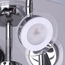 Duża lampa sufitowa LED chromowana 9 sztuk LED 35 cm 678010209