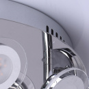 Duża lampa sufitowa LED chromowana 9 sztuk LED 35 cm 678010209