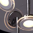 Duża lampa sufitowa LED chromowana 9 sztuk LED 35 cm 678010209