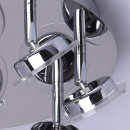 Duża lampa sufitowa LED chromowana 9 sztuk LED 35 cm 678010209