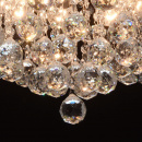 Duża lampa sufitowa z okrągłymi kryształami Pearls MW-Light Crystal 232016608