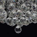 Duża lampa sufitowa z okrągłymi kryształami Pearls MW-Light Crystal 232016608