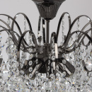 Duża lampa sufitowa z okrągłymi kryształami Pearls MW-Light Crystal 232016608