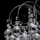 Duża lampa sufitowa z okrągłymi kryształami Pearls MW-Light Crystal 232016608