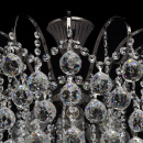 Duża lampa sufitowa z okrągłymi kryształami Pearls MW-Light Crystal 232016608