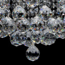 Duża lampa sufitowa z okrągłymi kryształami Pearls MW-Light Crystal 232016608