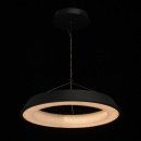 Duża lampa wisząca LED w kształcie pierścienia, matowa czerń, dyfuzor światła 703010901