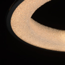 Duża lampa wisząca LED w kształcie pierścienia, matowa czerń, dyfuzor światła 703010901