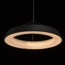Duża lampa wisząca LED w kształcie pierścienia, matowa czerń, dyfuzor światła 703010901