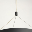 Duża lampa wisząca LED w kształcie pierścienia, matowa czerń, dyfuzor światła 703010901