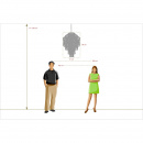 Duża lampa wisząca Marocco sztabki kolorowego szkła i kryształy MW-LIGHT Loft 185010913