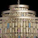 Duża lampa wisząca Marocco sztabki kolorowego szkła i kryształy MW-LIGHT Loft 185010913