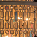 Duża lampa wisząca Marocco sztabki kolorowego szkła i kryształy MW-LIGHT Loft 185010913