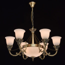 Duża lampa wisząca mosiądz antyczny i dodatkowe klosze retro MW-LIGHT Classic - 347019609