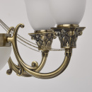 Duża lampa wisząca mosiądz antyczny i dodatkowe klosze retro MW-LIGHT Classic - 347019609