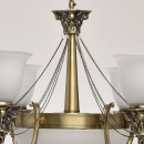 Duża lampa wisząca mosiądz antyczny i dodatkowe klosze retro MW-LIGHT Classic - 347019609