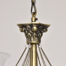 Duża lampa wisząca mosiądz antyczny i dodatkowe klosze retro MW-LIGHT Classic - 347019609