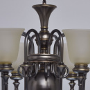 Duża lampa wisząca na 8 żarówek, szklane klosze MW-LIGHT Neoclassic 102010608
