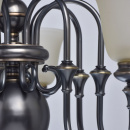 Duża lampa wisząca na 8 żarówek, szklane klosze MW-LIGHT Neoclassic 102010608