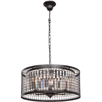 Duża lampa wisząca z kryształami typu klatka Vitaluce VE5184-1/6