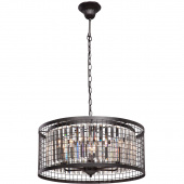 Duża lampa wisząca z kryształami typu klatka Vitaluce VE5184-1/6