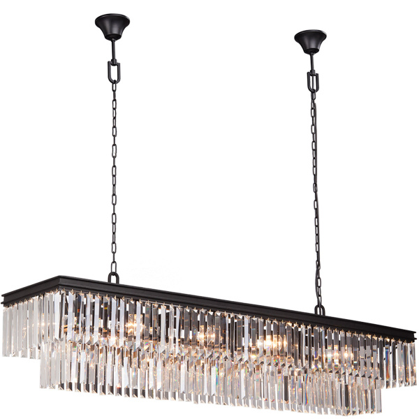 Duża lampa wisząca z kryształkami, na 15 żarówek Vitaluce