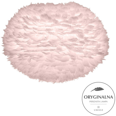 Duża lampa wisząca z ptasich piór EOS UMAGE bladoróżowa 02299