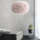Duża lampa wisząca z ptasich piór EOS UMAGE bladoróżowa 02299