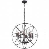 Duża lampa z metalu na 8 żarówek Vitaluce VE4275-1/8