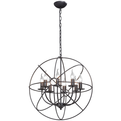 Duża lampa z metalu na 8 żarówek Vitaluce VE4275-1/8