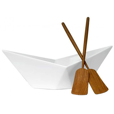 Duża misa i łyżki do sałaty Sagaform Paper Boat SF-5015735