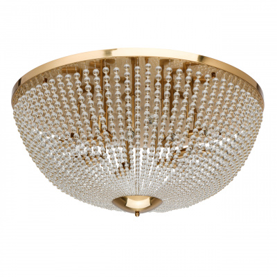 Duża półkula - lampa sufitowa złota, szklane korale Venezia MW-LIGHT Crystal 111012815