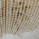 Duża półkula - lampa sufitowa złota, szklane korale Venezia MW-LIGHT Crystal 111012815