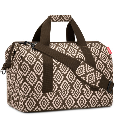 Duża torba podróżna Reisenthel Allrounder L Diamonds Mocha RMT6039