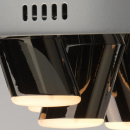 Duże oświetlenie sufitowe LED okrągłe - industrialne LED czarny chrom 609013809