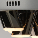 Duże oświetlenie sufitowe LED okrągłe - industrialne LED czarny chrom 609013809