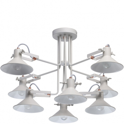 Duże oświetlenie wiszące na 8 żarówek - regulowane klosze MW-LIGHT Loft - wycofa 691010908