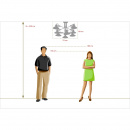 Duże oświetlenie wiszące na 8 żarówek - regulowane klosze MW-LIGHT Loft - wycofa 691010908