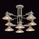 Duże oświetlenie wiszące na 8 żarówek - regulowane klosze MW-LIGHT Loft - wycofa 691010908