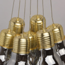 Duże żarówki - lampa wisząca LED do salonu LED RegenBogen Loft 663011707