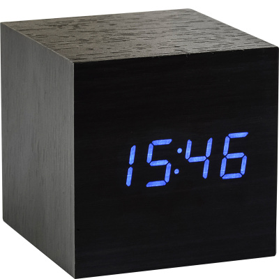 Duży budzik LED Maxi Cube Click Clock Gingko GK09B10