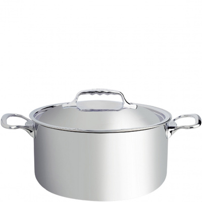 Duży garnek stalowo-aluminiowy 5,4 Litra Affinity de Buyer D-3742-24