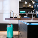 Duży kosz na śmieci czarny PushBoy 50 litrów Wesco 175831-62