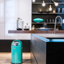 Duży kosz na śmieci stal nierdzewna PushBoy 50 litrów Wesco 175831-41